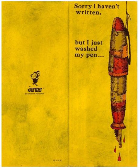 Dripping pen card 11-8-6902