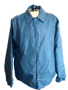 navy blue windbreaker